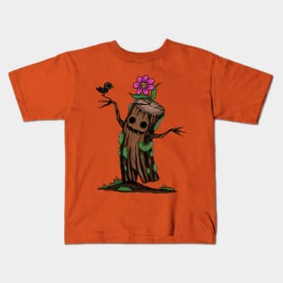 Blooming tree stump Kids T-Shirt
